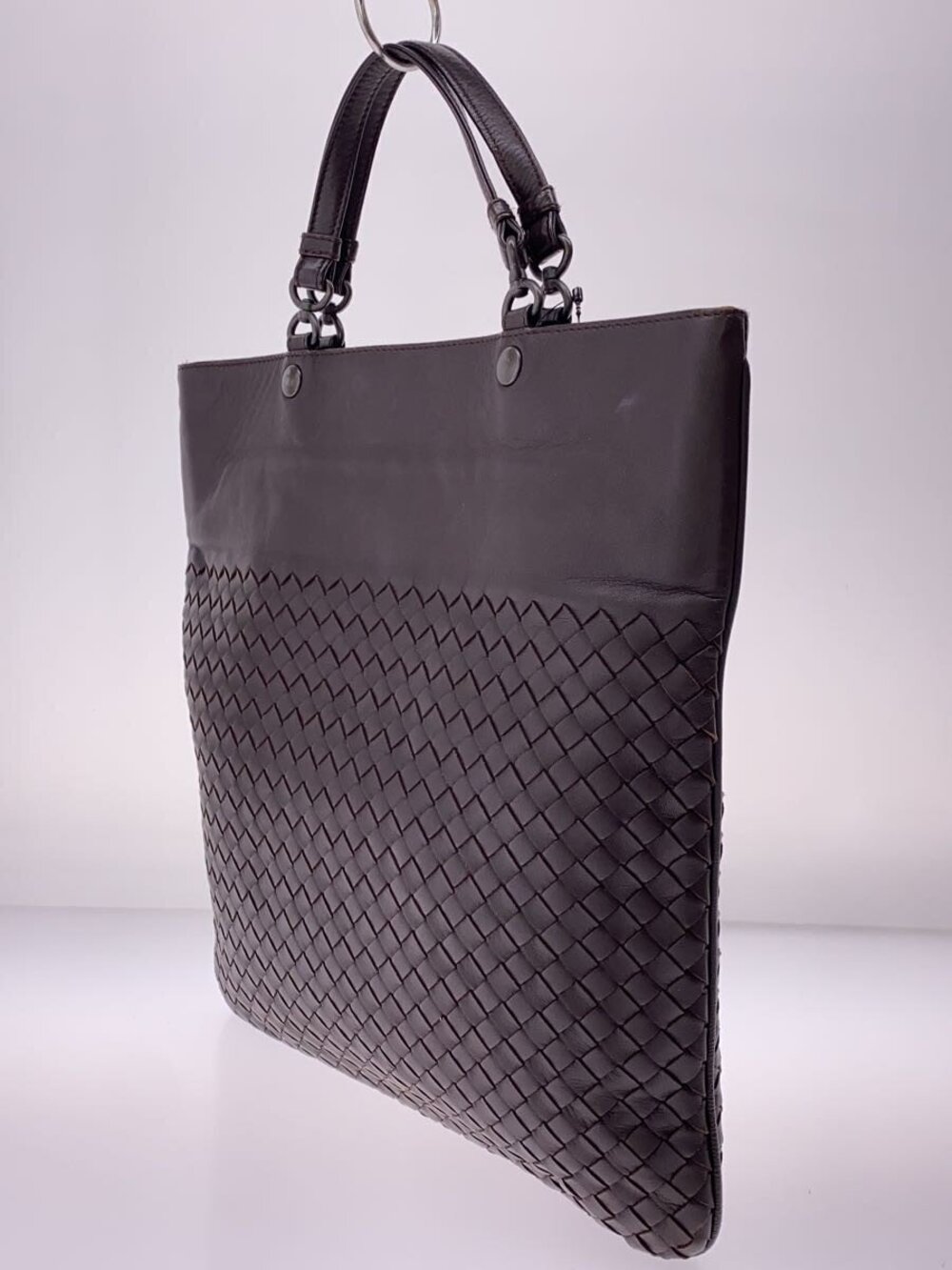 BOTTEGA VENETA Tote Bag Leather Brown Intrecciato